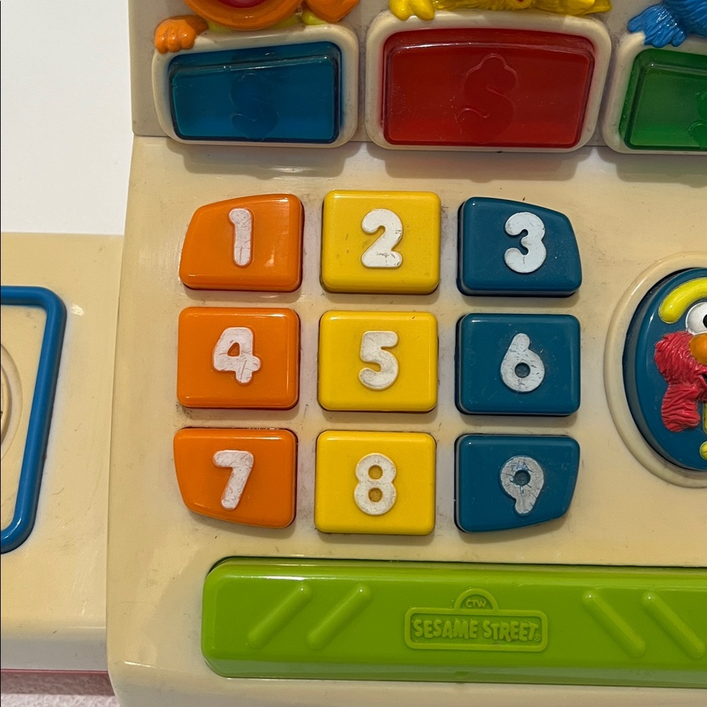 Vintage Sesame Street Cash Register Money Elmo Bert Ernie Cookie Monster - Picture 6 of 15